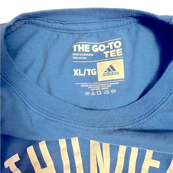 Thunder Basketball Adidas Long Sleeve T-Shirt - Picture 2 of 7